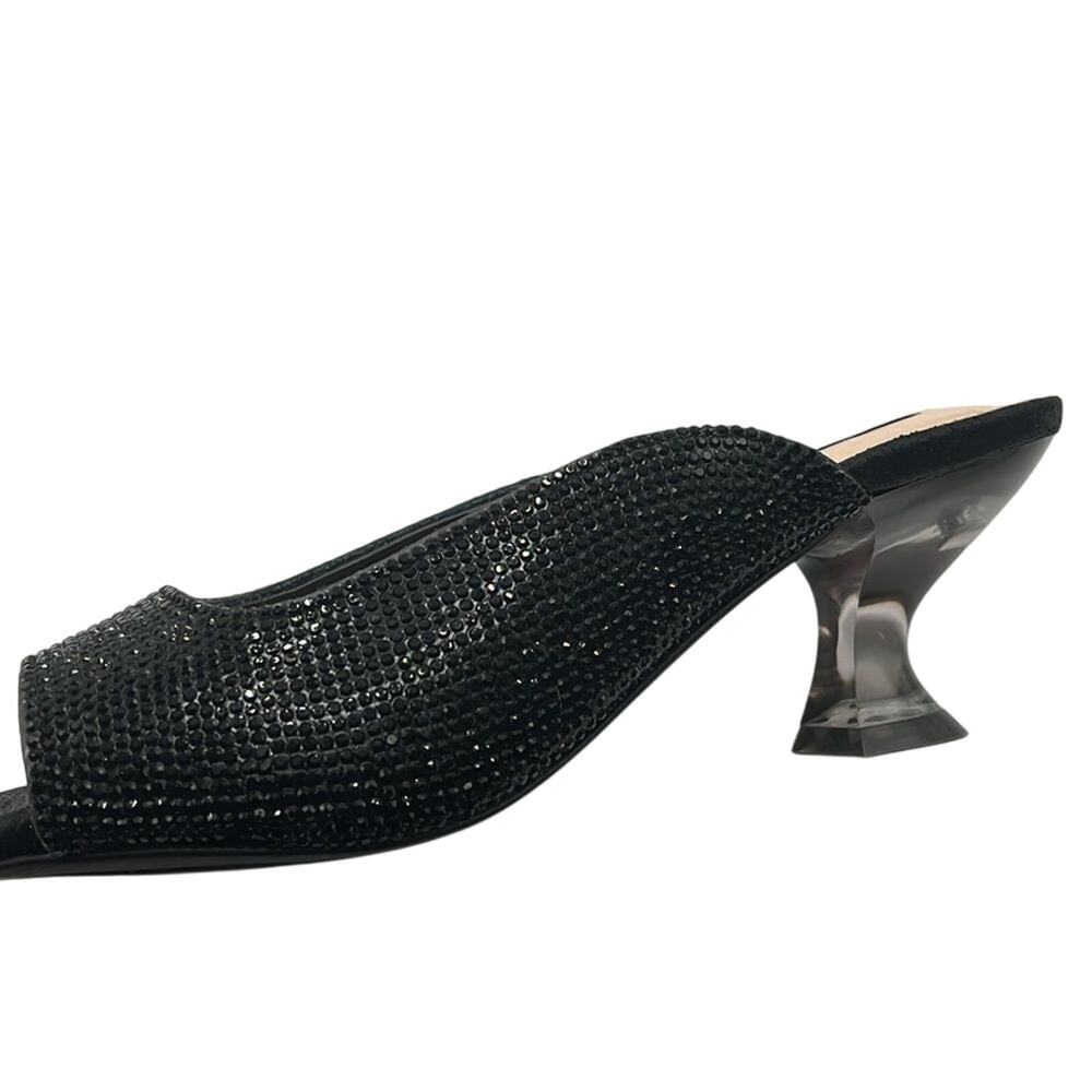 Alex Marie Tynslee Rhinestone Lucite Heel Dress Sandals Size 5 - Picture 4 of 6